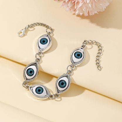 🔥【Compra 1 y llévate 1 gratis】Pulsera nueva de plata de ley 925 con ojo turco, incluye cadena de extensión.