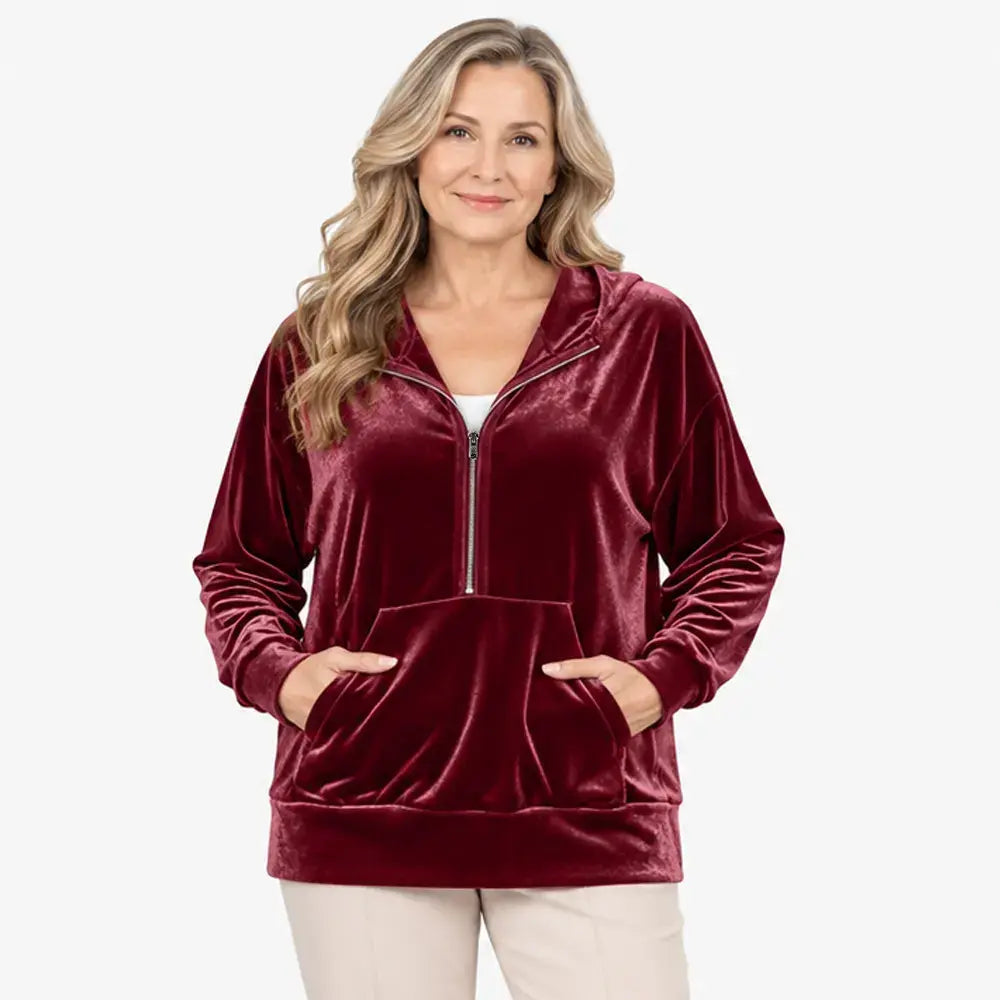 ✨【S–2XL / 6 szín】Női őszi és téli kapucnis pulóver - Koreai stílusú polár pulóver