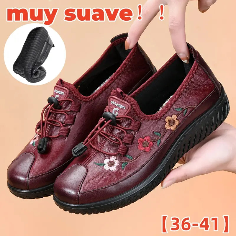 ⭐️【36-41】🔥Zapatos casuales de mujer, modernos y cómodos, de suela blanda, antideslizantes e impermeables.
