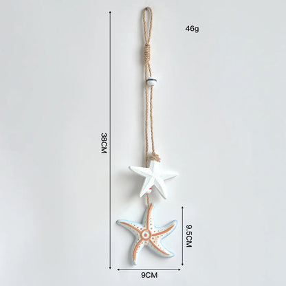 🔥【Compra 1 y llévate 1 gratis】🐠Adorno rústico de madera con motivos marinos para colgar