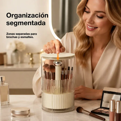 📢📢 ¡40% DE DESCUENTO! ⏰ Organizador elegante de brochas de maquillaje a prueba de polvo