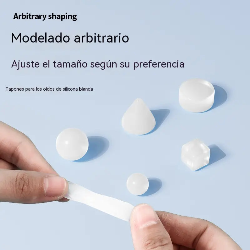 🌟【Compra 1 y llévate 2 gratis】【3 piezas  25 euros】Tapones para los oídos moldeables de silicona para dormir【9 pares】