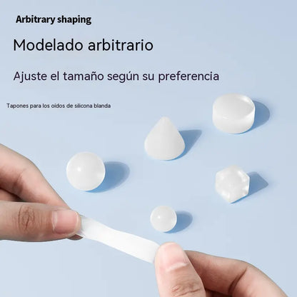 🌟【Compra 1 y llévate 2 gratis】【3 piezas  25 euros】Tapones para los oídos moldeables de silicona para dormir【9 pares】