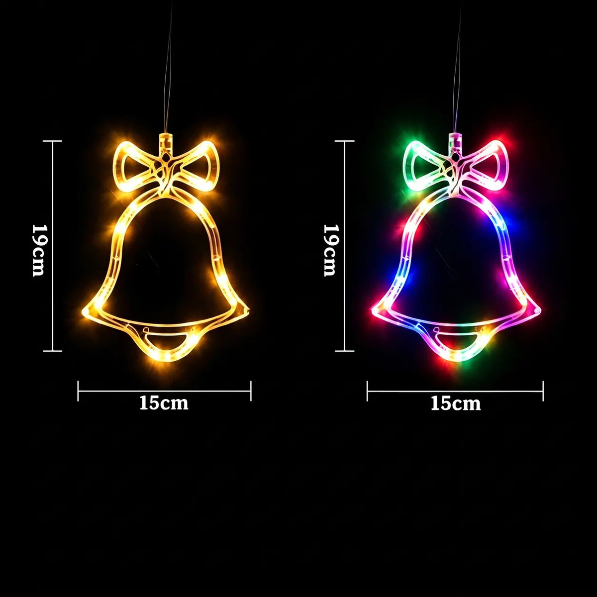 🔥🎁【2 darab 8300 Ft】🎄 Elemes, LED-es karácsonyi ablakvilágítás