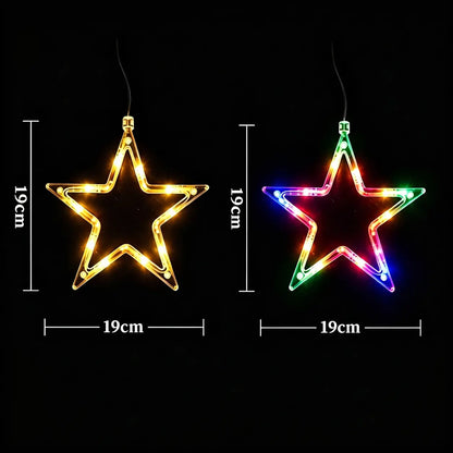 🔥🎁【2 darab 8300 Ft】🎄 Elemes, LED-es karácsonyi ablakvilágítás
