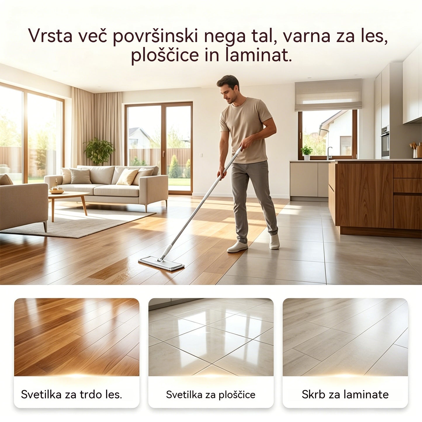 🧹【Nova izboljšava! 210 enot】✨ Antibakterijske in dezodorirajoče večnamenske čistilne tablete | Primerno za lesena, laminatna, ploščicna tla in stene prikolic