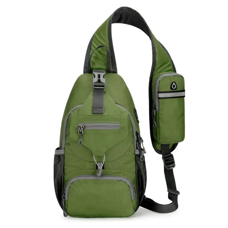 🎒 ¡50% DE DESCUENTO POR TIEMPO LIMITADO! ✨ Bandolera para hombre para exteriores: multibolsillos, resistente al agua, espalda transpirable 🌦️