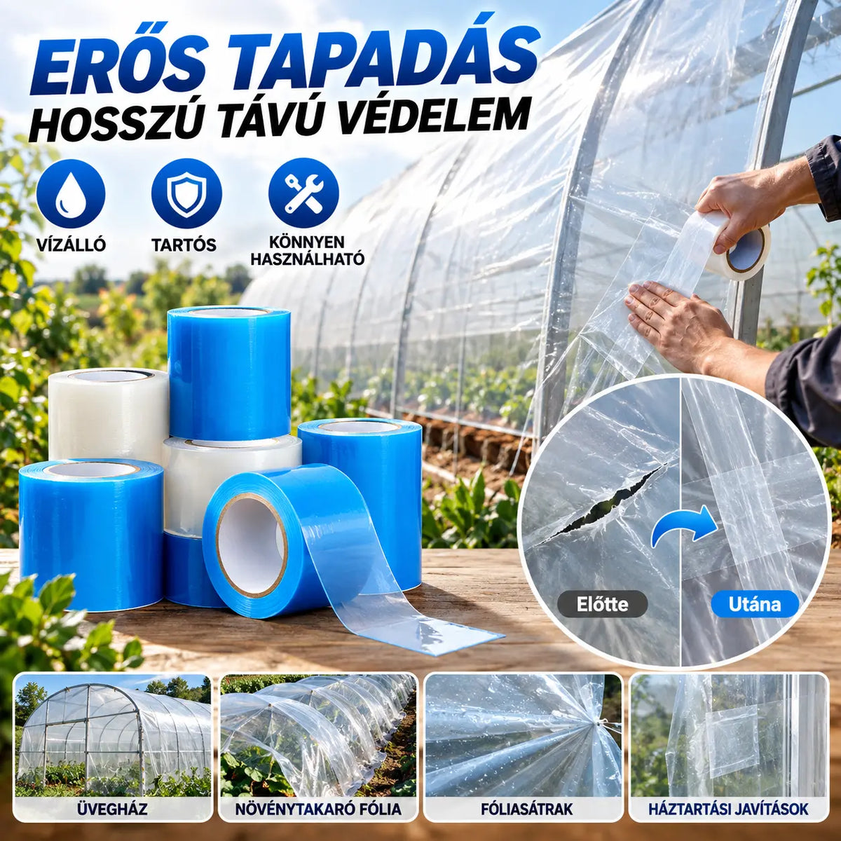🌳👍【15M】🔥【45% OFF】🌳👍Csodálatos fészerjavító szalag