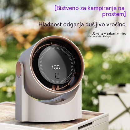 🧊🍃Nov namizni ventilator brez lopatic v obliki turbine (za montažo na steno)