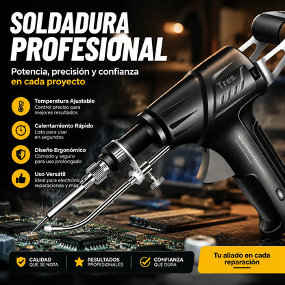 🔥🔩 Pistola de soldadura eléctrica manual, kit de soldadura automático ✅