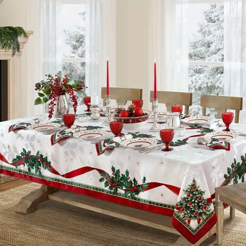 ⏳🔥¡50% de descuento por tiempo limitado! ⏰Mantel navideño decorativo impermeable🎄