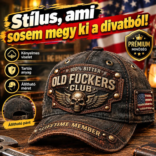 🧢😎 Old Guys Club retró stílusú baseballsapka