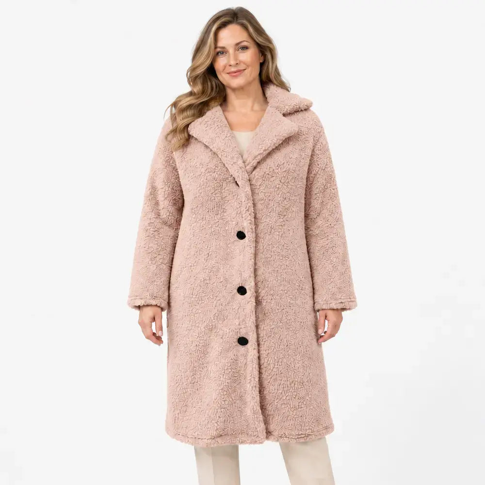 🧥【S-5XL】A legkelendőbb női plüsskabát ősszel és télen - hosszú ujjú gallérral
