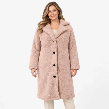 🧥【S-5XL】A legkelendőbb női plüsskabát ősszel és télen - hosszú ujjú gallérral