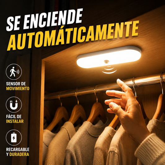🔥【Compre 1 y llévese 1 gratis】🏡💡Luz LED inteligente con sensor de presencia, fácil de cargar y práctica.