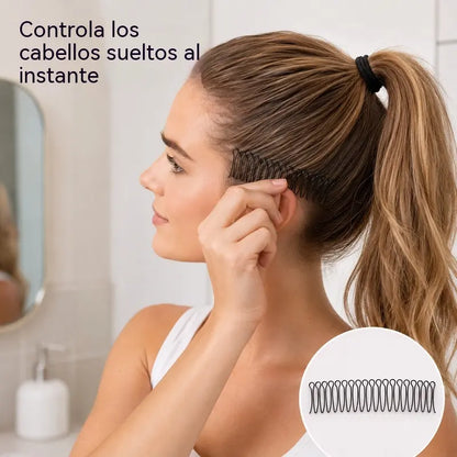 🔥【Compra 5 y llévate 5 gratis】🎀Peine flexible con agarre invisible para el pelo rebelde