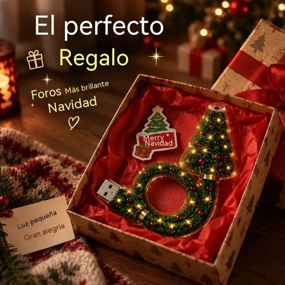 🎄💡 Proyector de árbol de Navidad con luz nocturna — Decoración de techo con enchufe