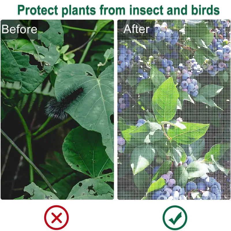 ✅【50 piezas 25 euros（30x20cm）】Red de insectos para moscas de frutas, red de protección de árboles de paisaje para pájaros, bolsas de red de jardín para proteger flores, plantas, frutas, verduras