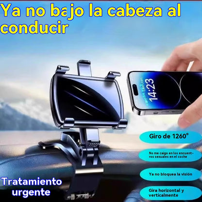🔥【Compra 1 y llévate 1 gratis】🚗Soporte para teléfono móvil giratorio de 360° para coche