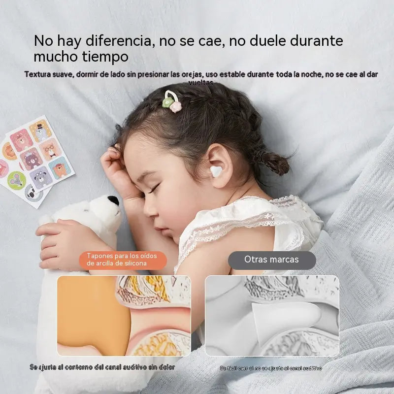 🌟【Compra 1 y llévate 2 gratis】【3 piezas  25 euros】Tapones para los oídos moldeables de silicona para dormir【9 pares】