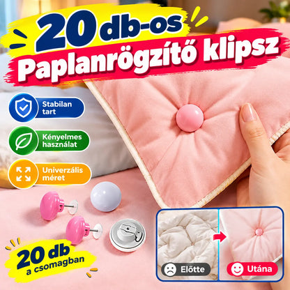 ✨ 【20 db】Paplanrögzítő - Stabil és Könnyen Használható! 📍Univerzális vastag és vékony paplanokhoz