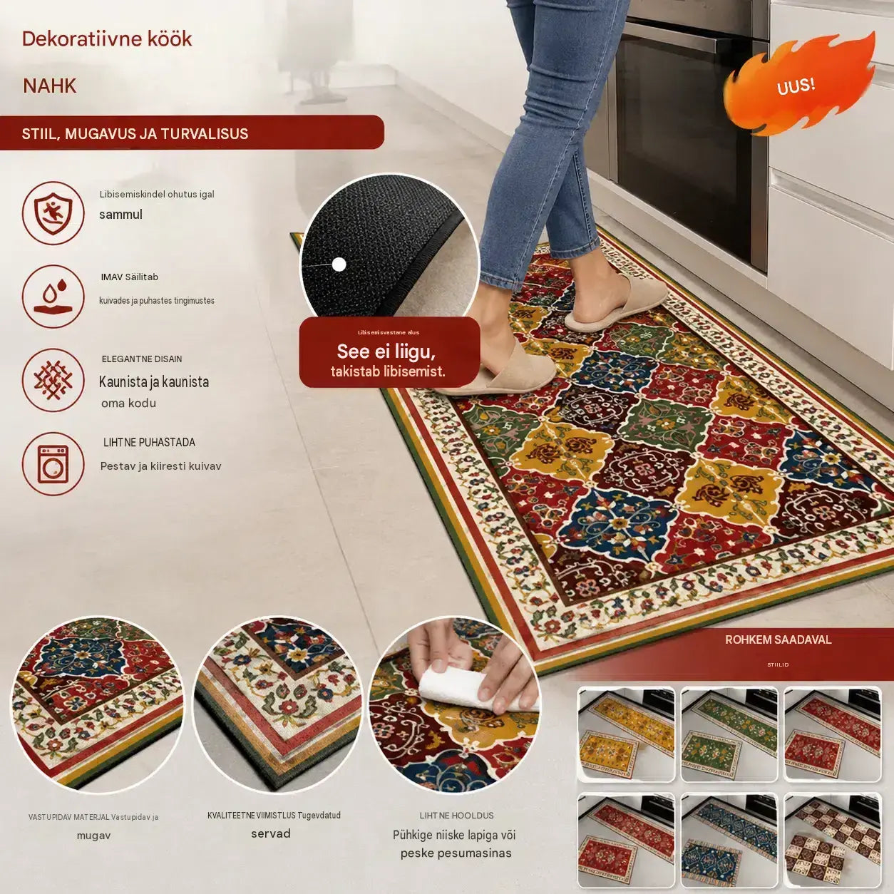 🛒Osta üks, saa teine tasuta👉【40*60+40*120 cm】Kasutatakse sageli kodus🔥Superimav matt