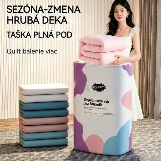 🧳5 darab 9600 Ft💨 Nagy, rugalmas vákuumos tárolótasakok: Nincs szükség légpumpára, szivárgásmentesek és ideálisak a helytakarékosságra a bőröndben és otthon ✈️