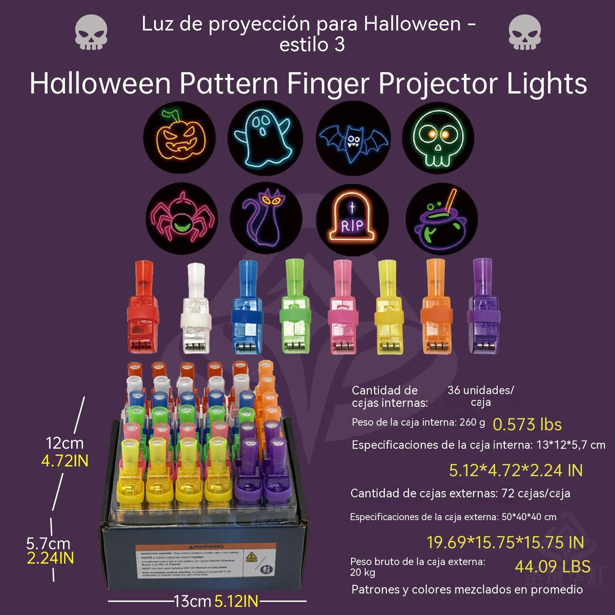 🔥¡Oferta imperdible con 50% de descuento!🔥 Mini luces LED de colores para dedos: linternas luminosas para fiestas con banda elástica.