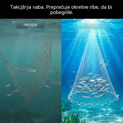 🎣 50 % POPUST ZA OMEJEN ČAS! ✨ Enostavna mreža za metanje: trpežna mreža, hitro potapljajoča se, vsestranska 🌊