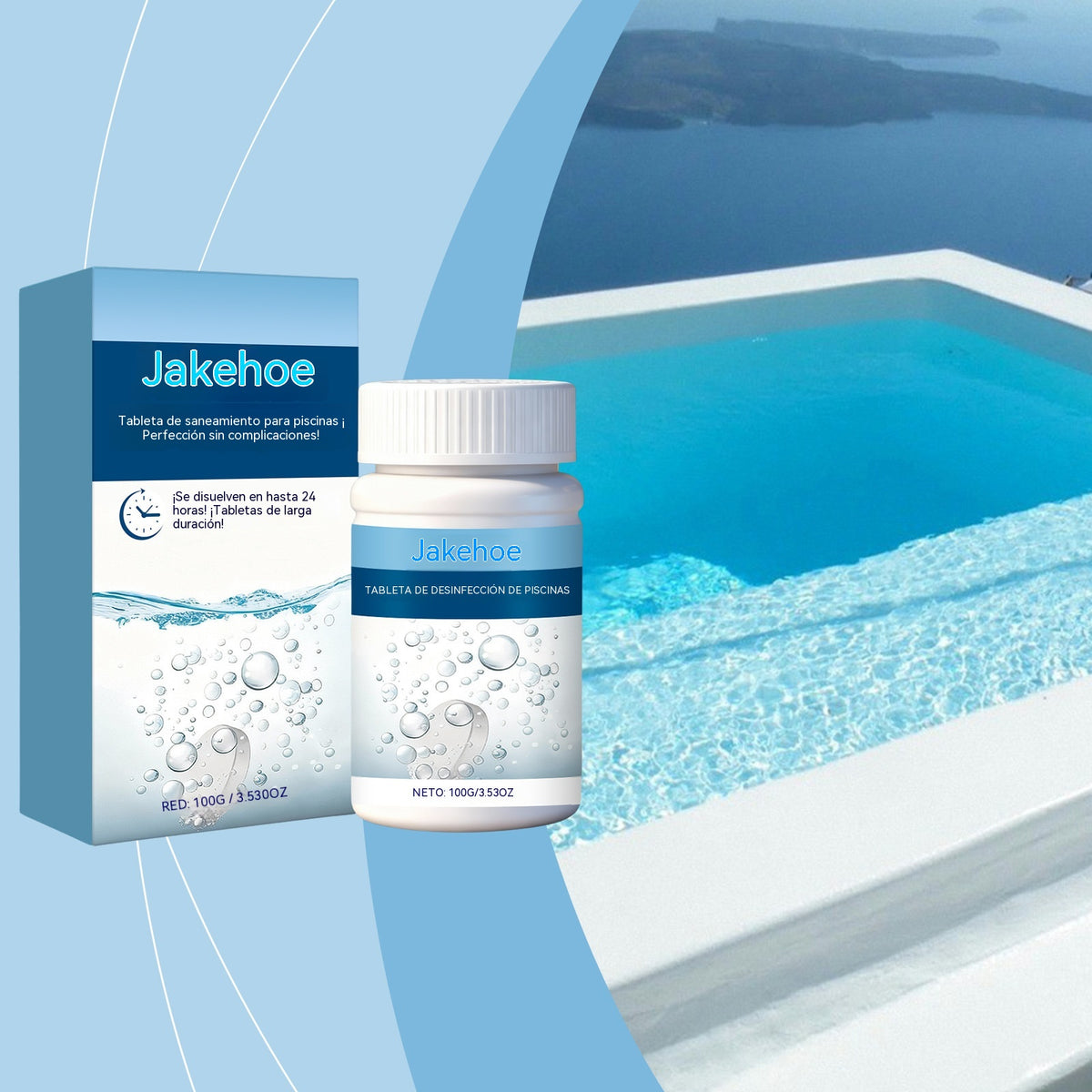 🔥Compre 1 y obtenga 1 gratis（2 botella）Pastillas efervescentes para la limpieza de piscinas