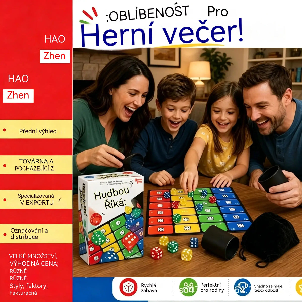 🎲👨‍👩‍👧‍👦Oblíbená desková hra s kostkami Ligreto