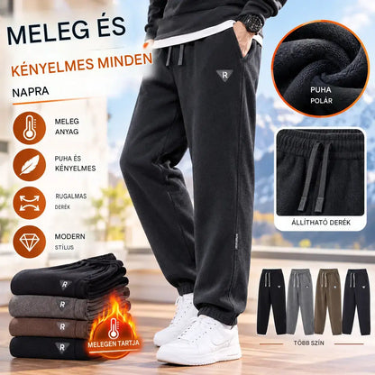 🔥【M-5XL】🖤Új férfi téli nadrág – polárbéléses, megerősített kordbársony; meleg, lezser férfi nadrág.