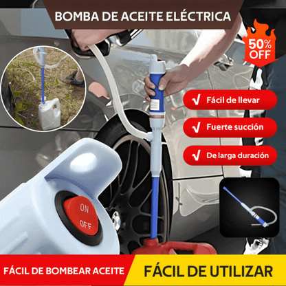 🔥💧Bomba de líquido eléctrica multifuncional: Funcionamiento con un solo botón, compatible con gasolina, diésel y agua.