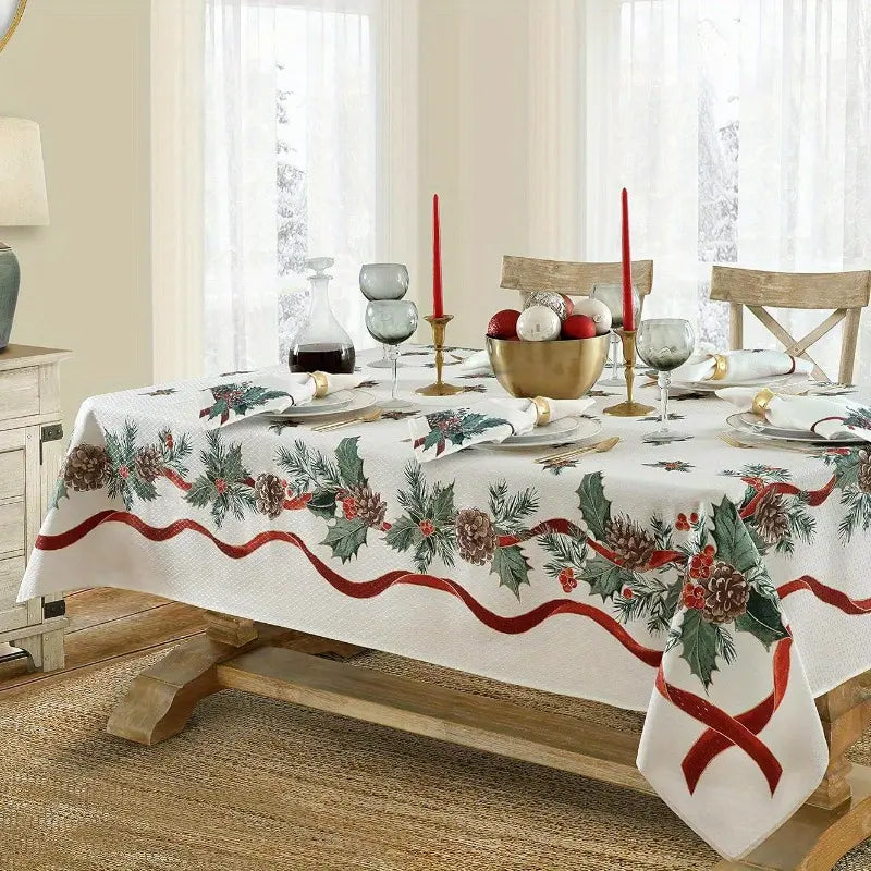 ⏳🔥¡50% de descuento por tiempo limitado! ⏰Mantel navideño decorativo impermeable🎄