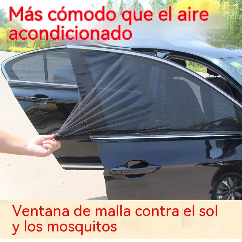 🔥 OFERTA ESPECIAL 🔥 Mosquitera para ventanilla de coche (paquete de 4), cortina parasol, malla protectora contra mosquitos y para mayor privacidad.
