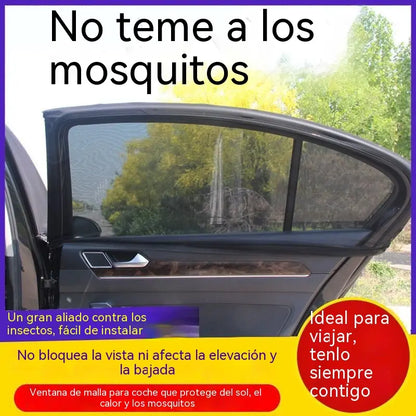 🔥 OFERTA ESPECIAL 🔥 Mosquitera para ventanilla de coche (paquete de 4), cortina parasol, malla protectora contra mosquitos y para mayor privacidad.