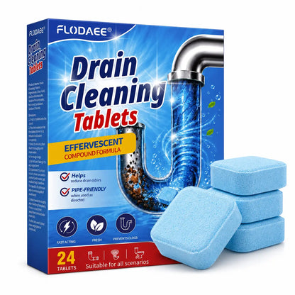 🏠🚿【24 piezas】💨 Pastillas efervescentes para desatascar desagües