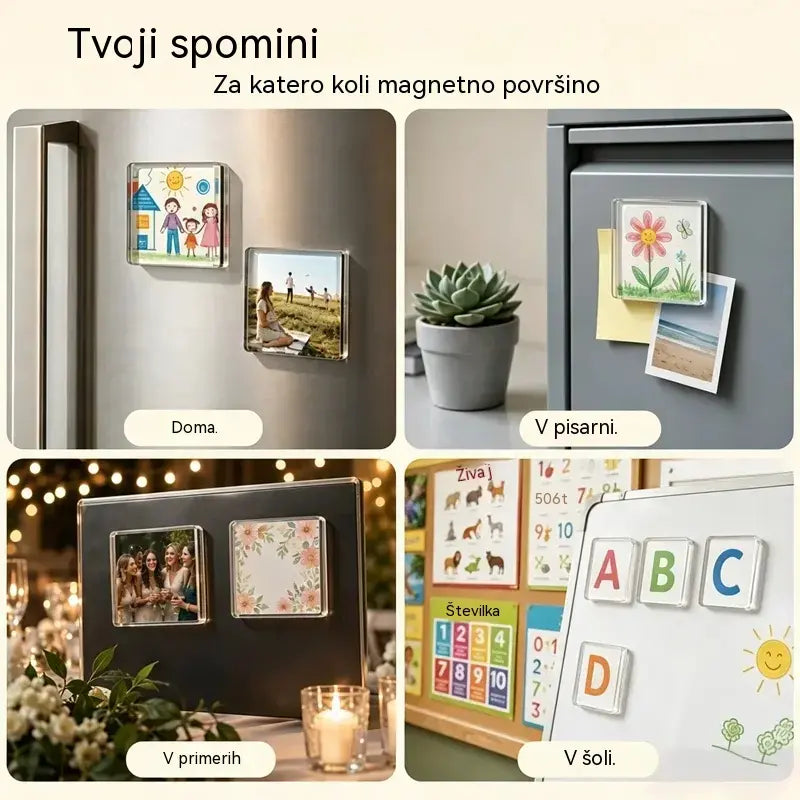 🧲✨ Komplet za izdelavo prozornih magnetov za hladilnik | Ustvarite svoje spomine