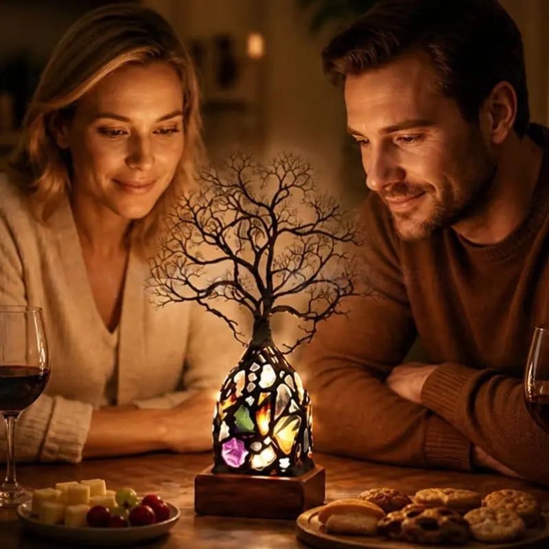 ✨ Aporta energía positiva y paz a tu hogar con esta preciosa lámpara con forma de árbol.