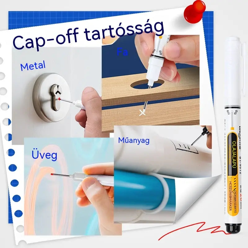 🔥【Vásároljon 5-öt, kapjon 5-öt ingyen】✍️Precíziós hegyű, gyorsan száradó, olaj alapú jelölőtoll