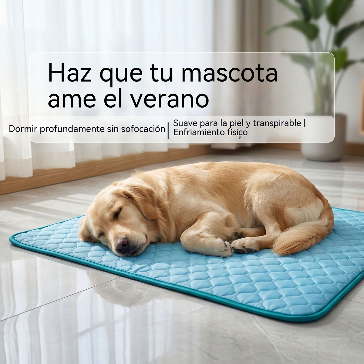 🧊⚡ ¡Rebajas de verano! Alfombrilla refrescante para mascotas (sin agua) – Tejido Oxford transpirable, apta para cualquier cama o jaula.