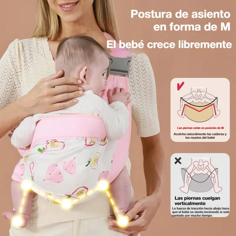 🎉 ¡Ventas superiores a 50.000 unidades! 👶 Portabebés transpirable 4 en 1: permite llevar al bebé delante o en la espalda, mirando hacia dentro o hacia fuera, cómodo para bebés de 0 a 36 meses. 💞✨
