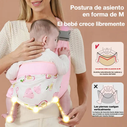 🎉 ¡Ventas superiores a 50.000 unidades! 👶 Portabebés transpirable 4 en 1: permite llevar al bebé delante o en la espalda, mirando hacia dentro o hacia fuera, cómodo para bebés de 0 a 36 meses. 💞✨