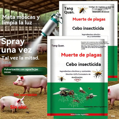 🦟【5 bolsas】🦟Spray insecticida inodoro, adecuado para moscas de granja, repelente de mosquitos, uso doméstico ✅📦Envío gratuito dentro de España, reembolsable.