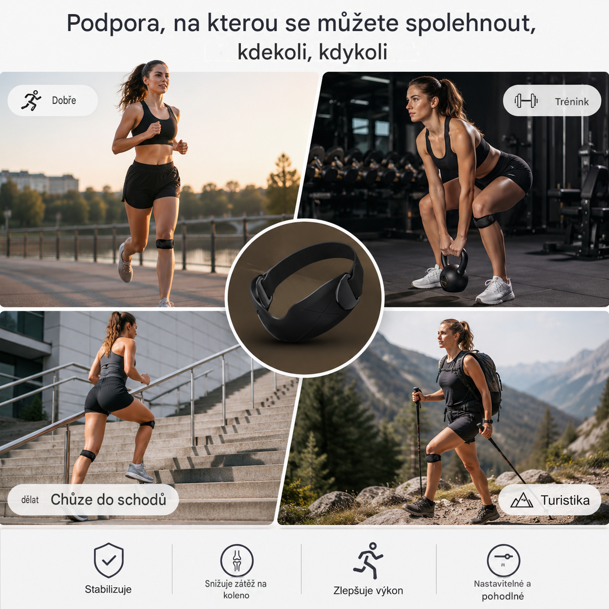 4 páry za pouhých 560 českých korun 🏃‍♀️ Sportovní ortézy na kolena 👉 Vaše kolena potřebují odpočinek. Tyto ortézy na kolena vám poskytnou dostatek času na odpočinek.