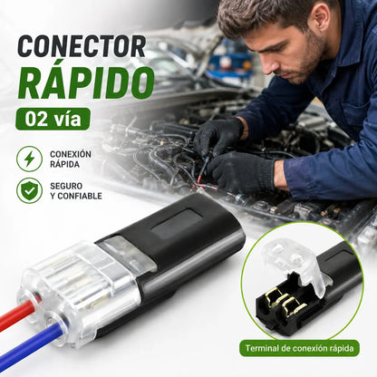 🔥【¡Compra 10 y llévate 10 gratis!】【20PCS】🏆Conector enchufable de doble cable con presilla de bloqueo