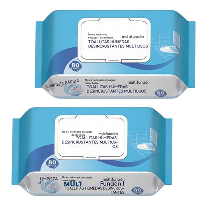 🔥【Compra 1 y llévate 1 gratis】💦Toallitas limpiadoras descalcificadoras multifunción para baño