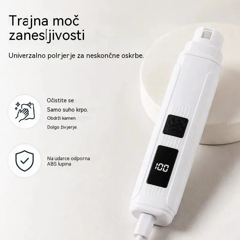🔥【Kupite 1, dobite 1 gratis】🐱🐶 Električna pilica za nohte za hišne ljubljenčke z LED indikatorjem napajanja