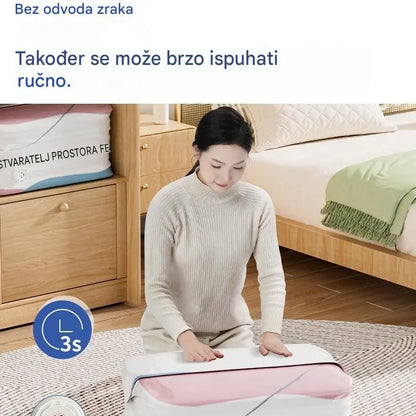 👕📦【5 komada 24€】Kompresijske vrećice za pohranu odjeće, nije potrebno vakuumiranje, ojačani dizajn.