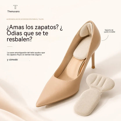🔥 Paquete de 5 pares | Almohadillas cómodas para el talón – Plantillas acolchadas antideslizantes para un mejor ajuste y comodidad en el talón